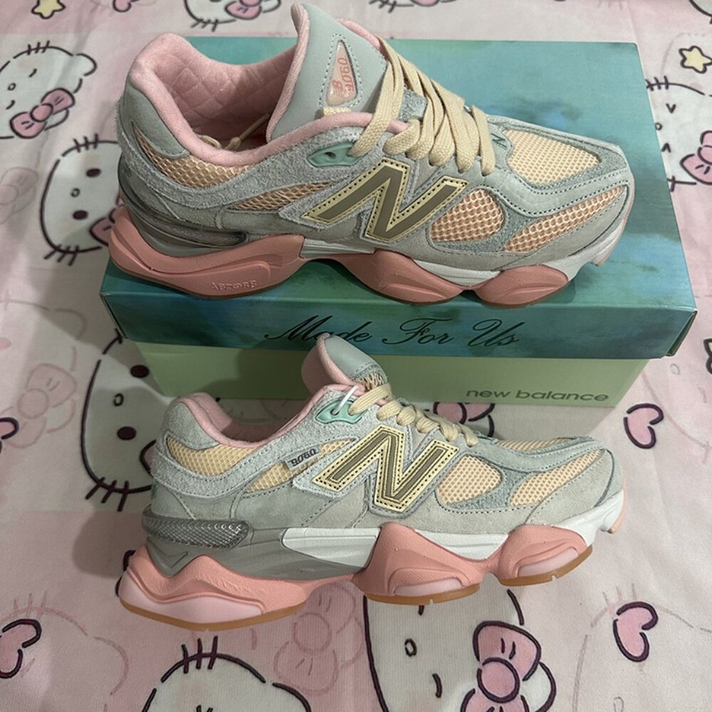 New Balance 9060 Series Pink Low-Top Sneakers